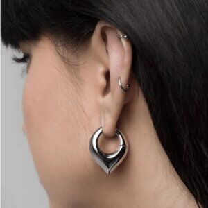 Ask & Embla Silver Vox Spear Earrings